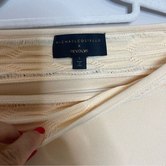 Michael Costello x REVOLVE Ency Cable Top in Cream new Small - Picture 7 of 8